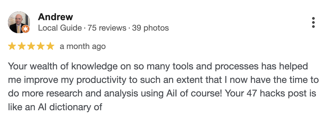 Review by Andrew